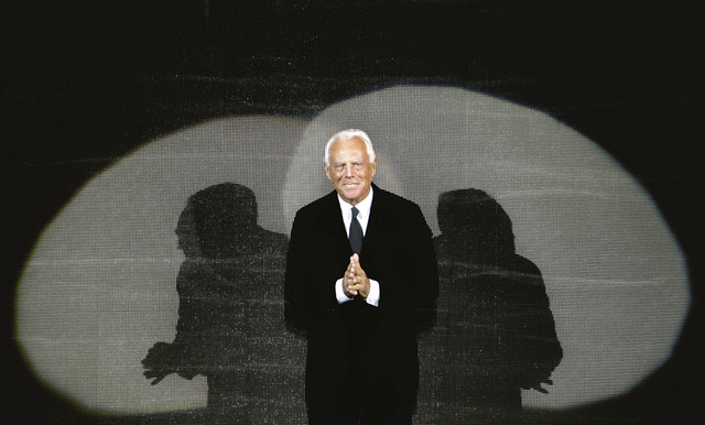 Maestro Giorgio Armani. Foto: Filippo Monteforte/AFP