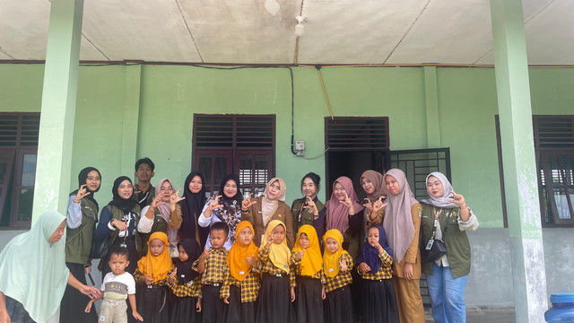 KKN Mas 120 Bersama Puskesmas Minas Lakukan Pemeriksaan Kesehatan Anak  (1)