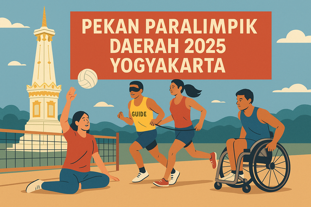 Ilustrasi atlet disabilitas sedang berlatih. Sumber foto: Generated AI