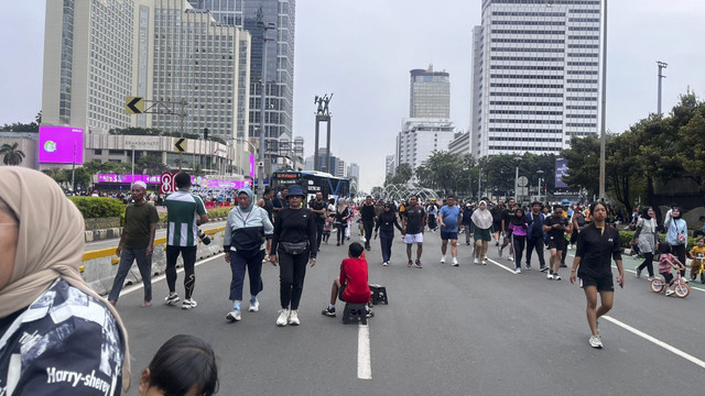 Suasana car free day di Jalan Sudirman, Jakarta, Minggu (7/9/2025). Foto: Haya Syahira/kumparan