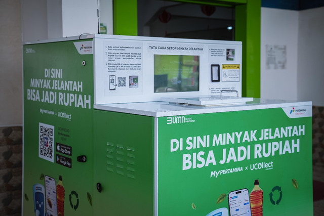 UCOllect Box merupakan inovasi terbaru Pertamina dalam mengatasi limbah minyak jelantah/ist. 
