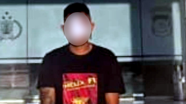 GDM, residivis kasus pembunuhan yang belum lama bebas dari penjara, kembali berbuat ulah dengan menganiaya pria paruh baya menggunakan senjata tajam jenis parang. (foto: istimewa)