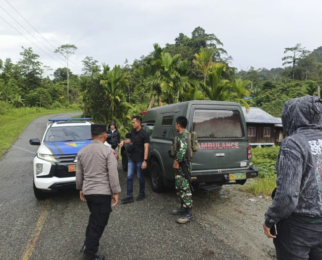 Lokasi TNI tembak TNI di Papua. Foto: Polres Keerom