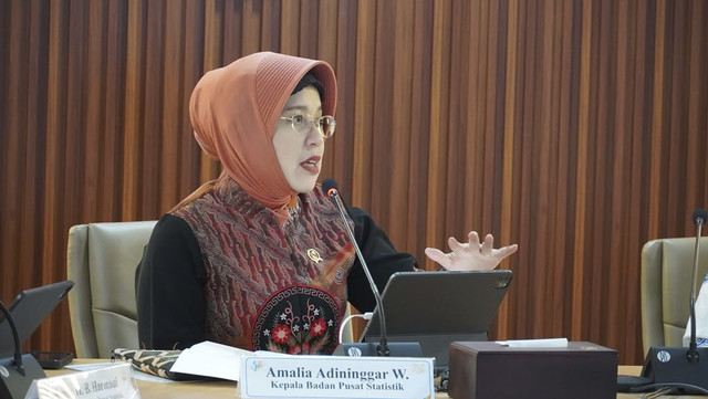 Amalia Adininggar Widyasanti, Kepala Badan Pusat Statistik (BPS). Foto: Instagram/ @Amalia Adininggar Widyasanti