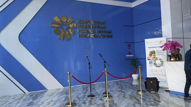 Suasana kantor Kementerian Perlindungan Pekerja Migran Indonesia, Senin (8/9/2025). Foto: Rayyan Farhansyah/kumparan