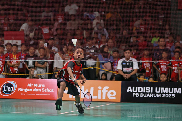 Suasana tahap screening hari pertama Audisi Umum PB Djarum 2025 di GOR Djarum Jati, Kudus, Jawa Tengah. Foto: PB Djarum