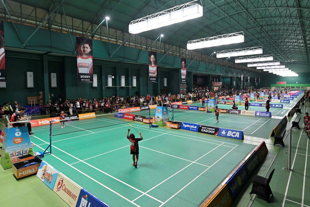 Suasana tahap screening hari pertama Audisi Umum PB Djarum 2025 di GOR Djarum Jati, Kudus, Jawa Tengah. Foto: PB Djarum