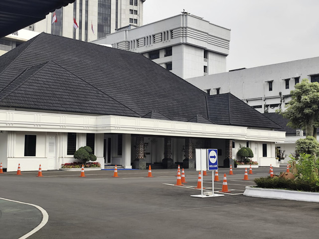 Suasana kantor Kemenko Polkam pada Selasa (9/9/2025). Foto: Luthfi Humam/kumparan