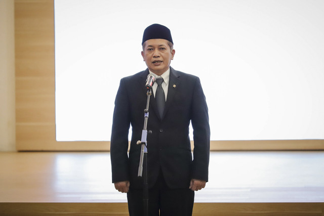 Ferry Juliantono melakukan serah terima jabatan Menteri Koperasi di Kantor Kementerian Koperasi, Jakarta Selatan, Selasa (9/9/2025). Foto: Jamal Ramadhan/kumparan