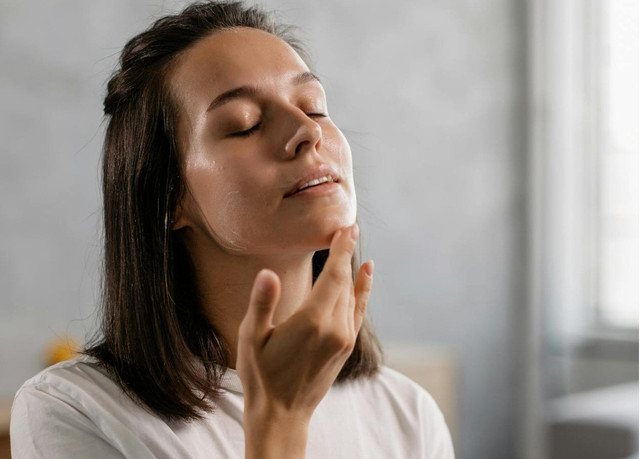 ilustrasi moisturizer murah di Indomaret - foto:pexels/Alena-Darmel