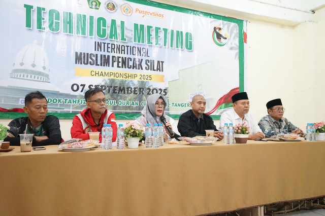 Technical Meeting International Moslem Pencak Silat Championship (IMPSC) atau kejuaraan silat internasional oleh Pondok Pesantren Darussalam Gontor pada Senin (8/9/2025). Foto: Pondok Pesantren Darussalam Gontor