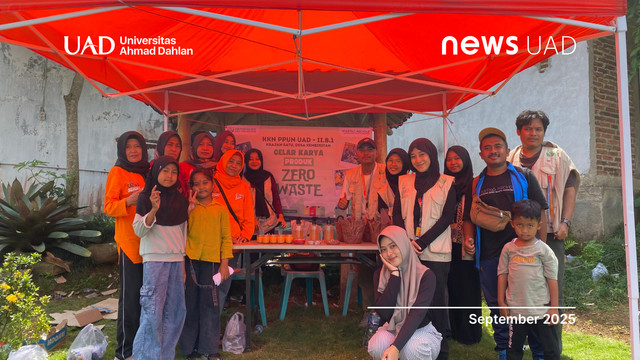 Gelar Karya Produk Zero Waste oleh KKN Universitas Ahmad Dahlan (UAD) (Foto. KKN UAD)