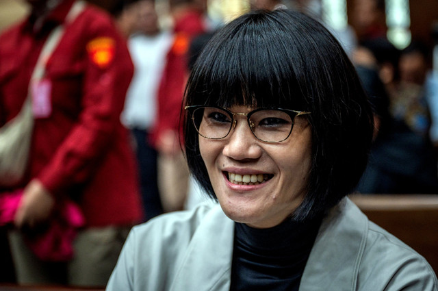 Pengacara sekaligus tersangka kasus dugaan perintangan penanganan perkara Marcella Santoso bersiap sidang suap majelis hakim atas vonis lepas (ontslag) dalam kasus korupsi terkait ekspor CPO di Pengadilan Tipikor, Jakarta Rabu (10/9/2025). Foto: Bayu Pratama S/ANTARA FOTO