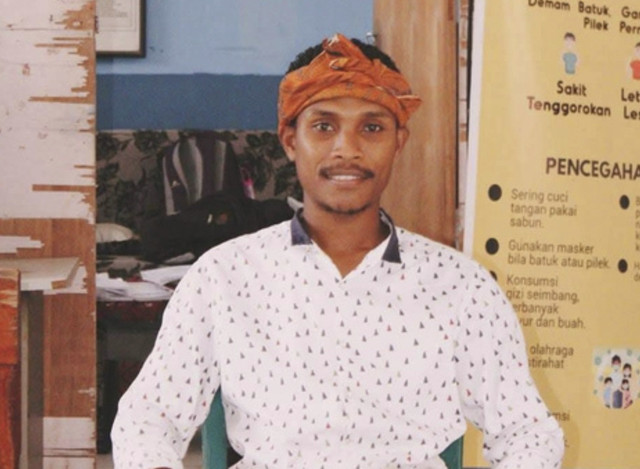 Aktivis lingkungan di Kabupaten Nagekeo, Nusa Tenggara Timur (NTT), Rudolfus Oktavianus Ruma alias Vian Ruma. Foto: Dok. Istimewa
