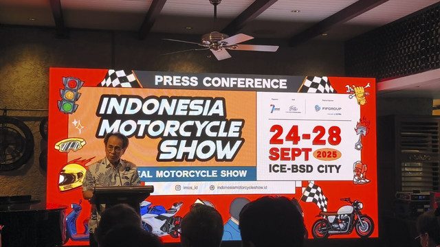 Press Conference Indonesia Motorcycle Show (IMOS) 2025 di Jakarta, Rabu (11/9/2025). Foto: Sena Pratama/kumparan