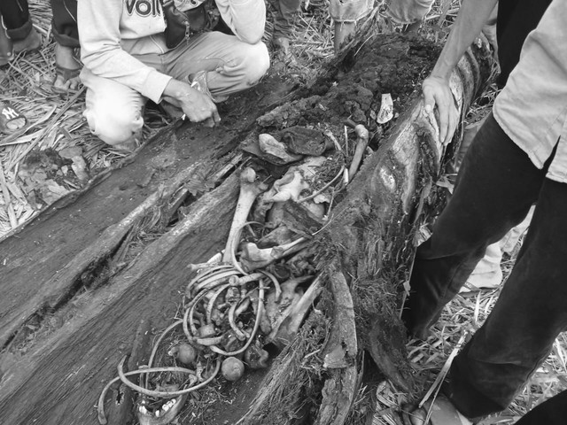 Penemuan kerangka manusia di Serdang Bedagai, Selasa (9/9/2025). Foto: Kasi Humas Polres Sergai