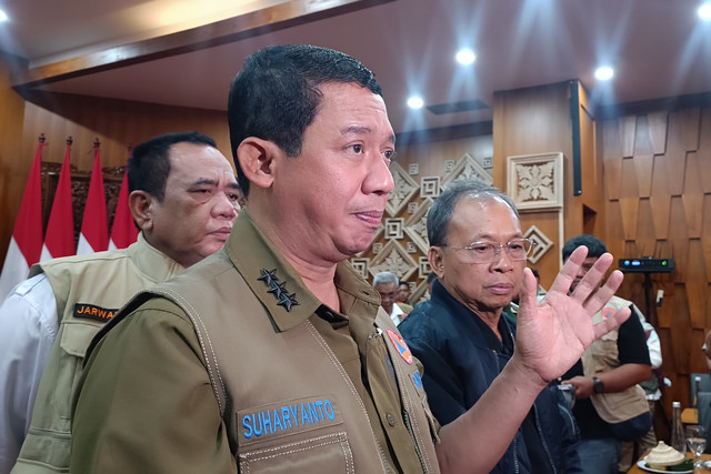 Kepala BNPB Letjen Suharyanto di Rumah Jabatan Gubernur Bali, Rabu (10/9/2025). Foto: Denita BR Matondang/kumparan