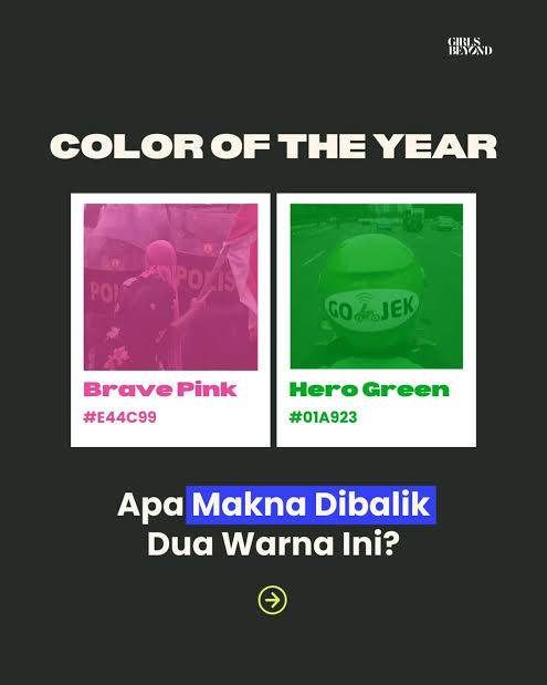 Brave Pink dan Hero Green (Instagram.com/@girlsbeyond.id)
