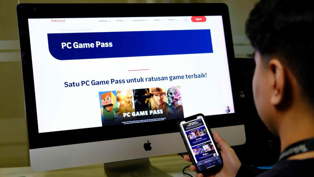 Kolaborasi ini memungkinkan pelanggan menikmati Microsoft PC Game Pass melalui IndiHome Add-On. Foto: dok. Telkom