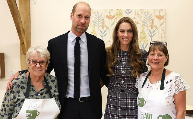 Kate Middleton mendampingi Pangeran William dalam kunjungan ke Women's Institute memperingati tahun ke-3 sejak kepergian Ratu Elizabeth II (Foto: Instagram @princeandprincessofwales)