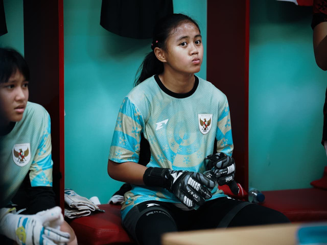 Alleana Ayu Arumy, penjaga gawang Timnas Wanita Indoneia. Foto: Dok. Alleana Ayu Arumy