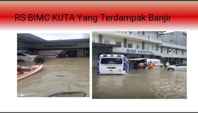 Data RS terdampak banjir di Bali. Foto: Dok. Dinkes Bali