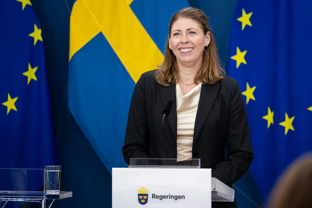 Elisabet Lann, Menteri Kesehatan Swedia yang Pingsan di Hari Pertama Menjabat. Foto: Instagram @elisabetlann