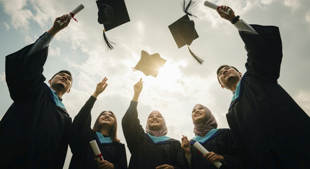 Ilustrasi wisuda. Foto: Shutterstock