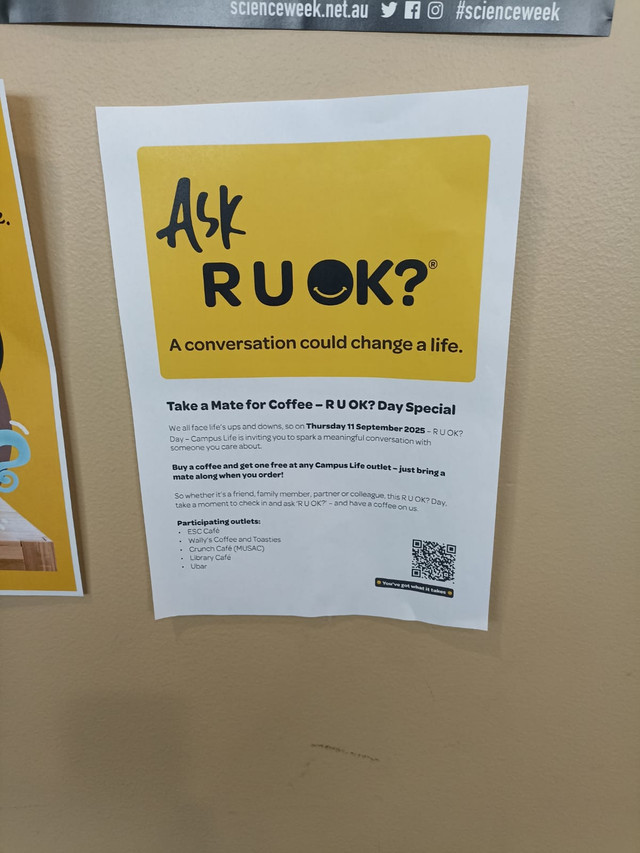 Poster di cafe. Sumber: Dokumentasi pribadi.