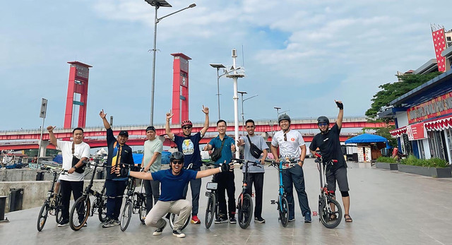 TDA Palembang Gelar Gowes Wisata, Menyusuri Jembatan Ampera hingga Kopi Apek
