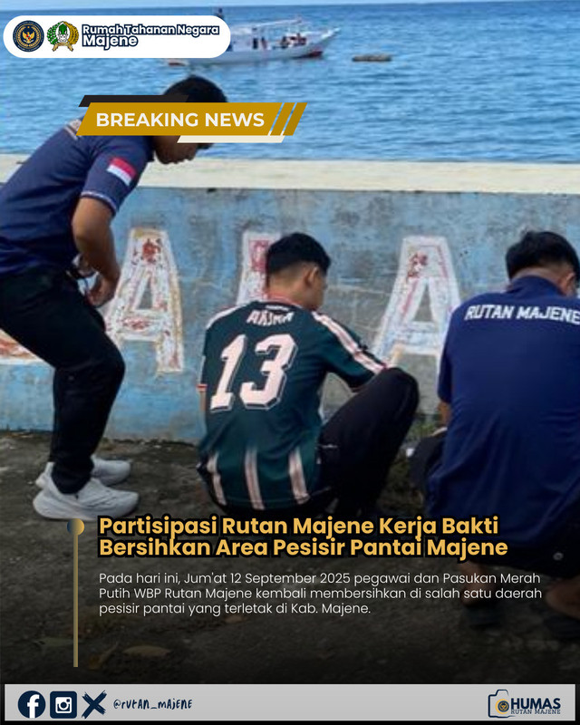 Sumber : Humas Rutan Majene