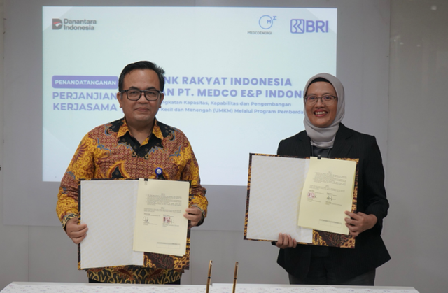 BRI dan Medco E&P Indonesia jalin kerja sama Peningkatan Kapasitas Pelaku Usaha Mikro Kecil dan Menengah (UMKM) melalui Program Pemberdayaan di Gedung BRI Pusat, Jakarta pada Jumat (29/08/2025). Foto: Dok. BRI