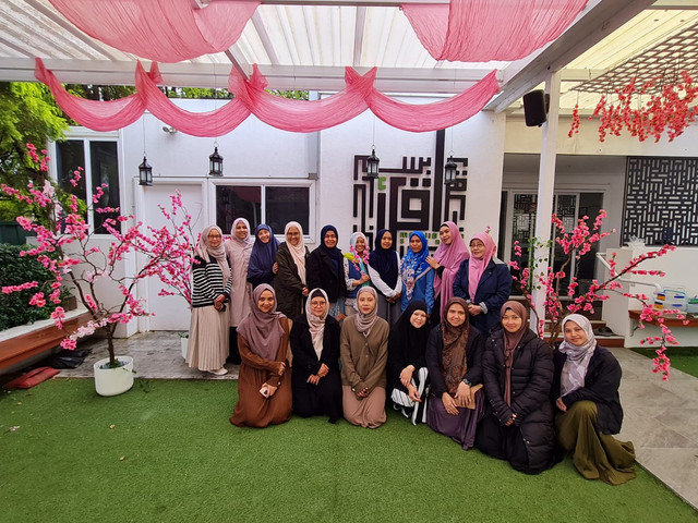 Pengajian muslimah masjid Iqro Sydney. Sumber: Dokumentasi pribadi