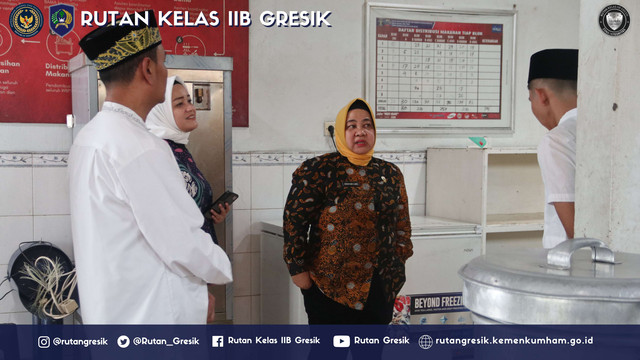 Rutan Gresik Terima Kunjungan Dirkeswat, Tinjau Layanan Dapur dan Poliklinik