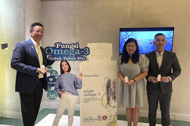 Acara peluncuran Nutrilite Triple Omega-3 Amway Indonesia (13/9/2025). Foto: Salsha Okta Fairuz/kumparan