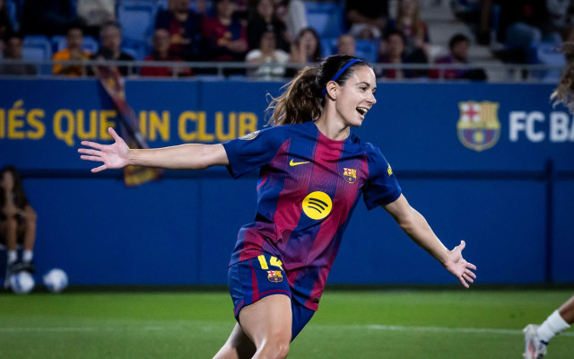 Aitana Bonmati membawa Barcelona menang 4-0 atas Logrono di pekan lanjutan Liga F 2025/26. Foto: fcbarcelona.com