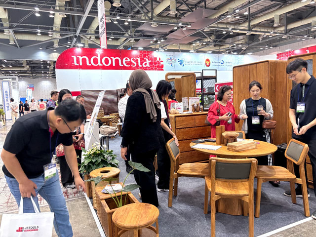 Pameran produk furnitur Indonesia di Korea Selatan. Dok: Kemendag.