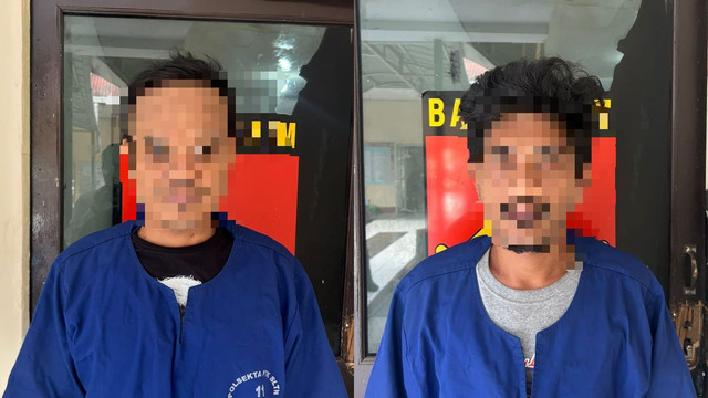 Dua pelaku berhasil diamankan dan sekarang sudah berada di Polsek Pontianak Selatan. Foto: Istimewa.