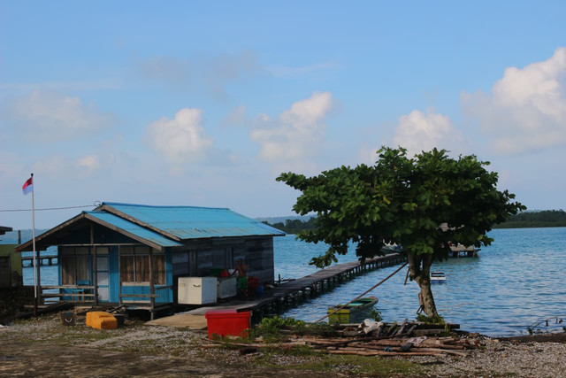 Landscape Dermaga Teluk Alulu, Maratua. Foto: Dinda