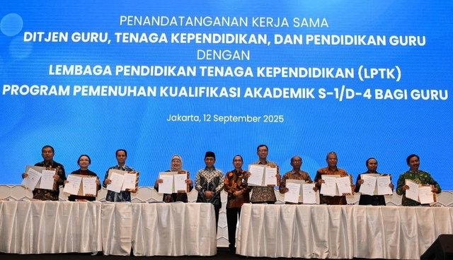 Penandatanganan Perjanjian Kerja Sama (PKS) Bersama dengan 92 Lembaga Pendidikan Tenaga Kependidikan (LPTK).
