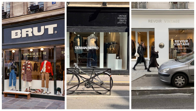 Deretan toko vintage di Paris, Prancis