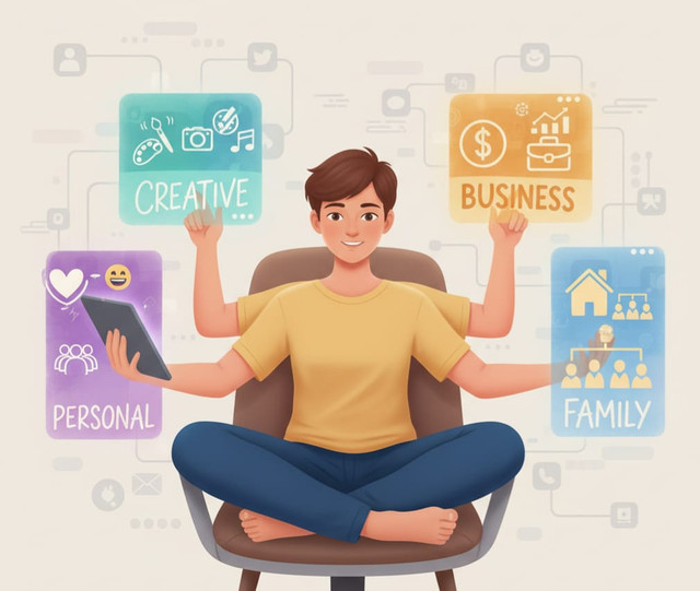 Ilustrasi second account (Dibuat menggunakan AI Gemini)