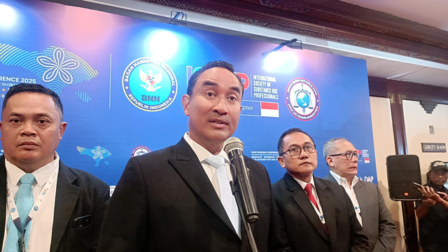 Kepala BNN Suyudi Ario Seto dalam konferensi pers di Kuta, Rabu (17/9/2025). Foto: Denita br Matondang/kumparan