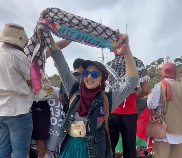 Chiki Fawzi ikut misi kemanusiaan untuk Gaza. Foto: Chiki Fawzi