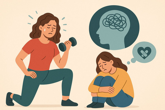 Ilustrasi dari fenomena Paradoks Wellness (Foto ini dibuat oleh AI)