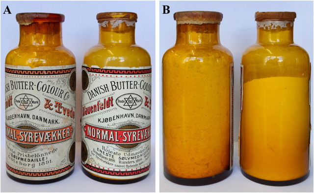 Botol yang berisi bakteri asam laktat, bahan pengawet makanan, ditemukan setelah 130 tahun tersimpan di sebuah ruang bawah tanah di Frederiksberg, Denmark. Foto