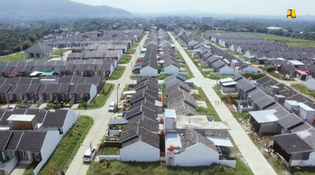 Deretan rumah subsidi. (Dok. Kementerian PUPR)