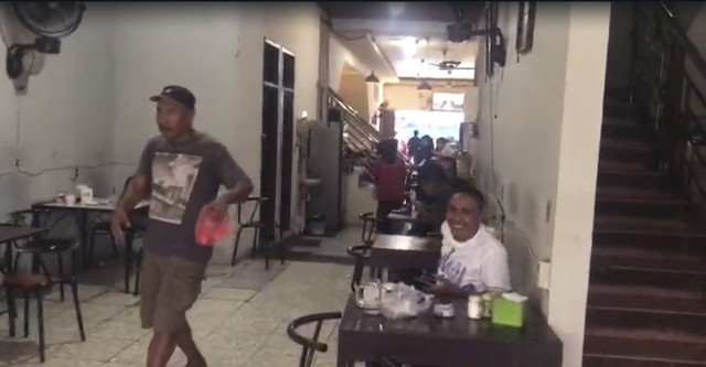 Kepanikan warga saat gempa di Ambon. Foto: Dok. kumparan