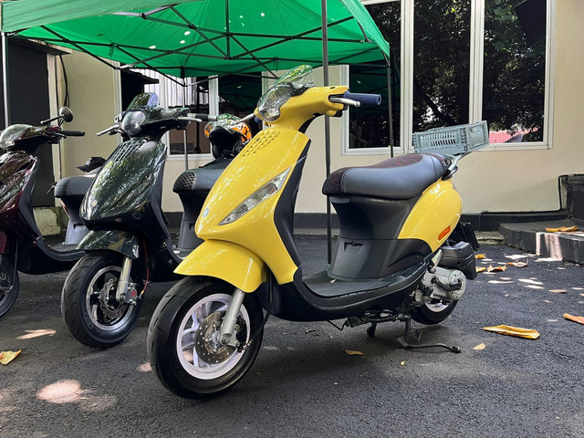 Piaggio Zip milik Adha di acara kumparan On The Road, Sabtu (13/9/2025). Foto: Syahrul Ghiffari/kumparan