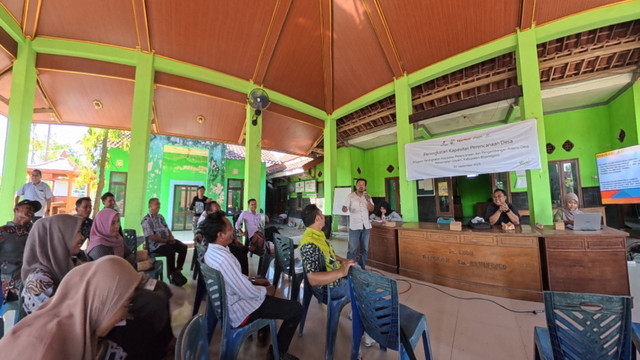 Suasana penyusunan Rencana Kerja Pemerintah Desa (RKPDesa) di Kabupaten Bojonegoro yang diprakarsai operator Blok Cepu, ExxonMobil Cepu Limited (EMCL). (Aset: Istimewa)